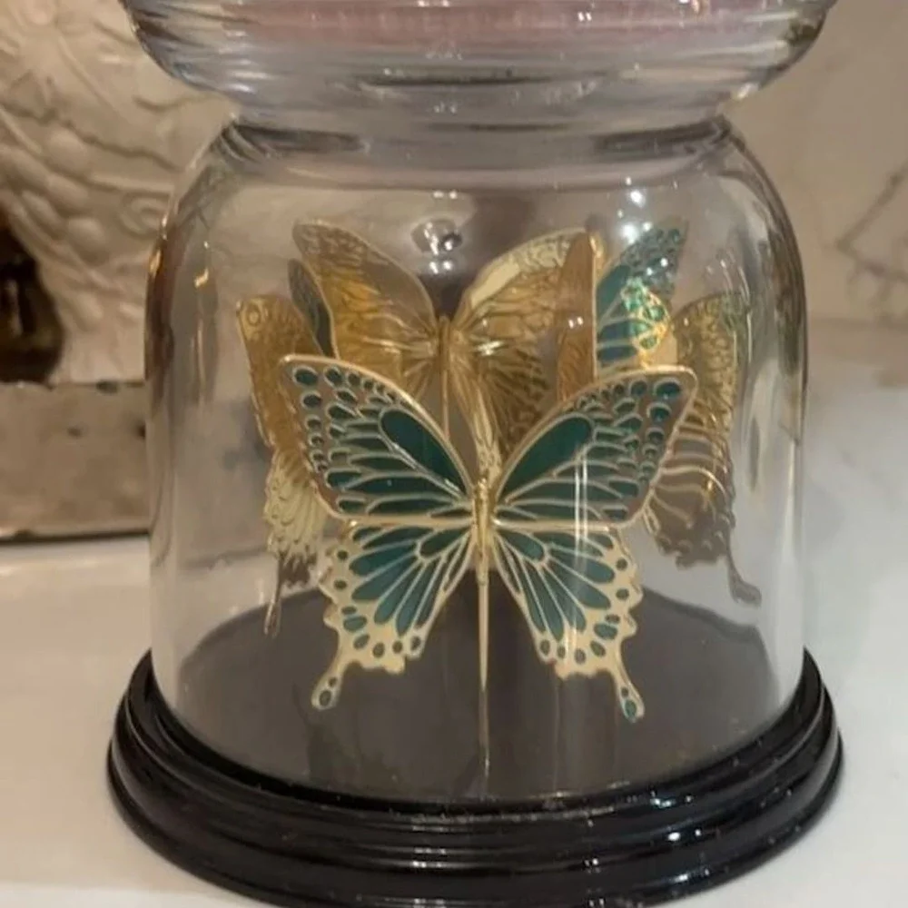 Bath & Body Works Butterfly Cloche 3-Wick Candle Holder